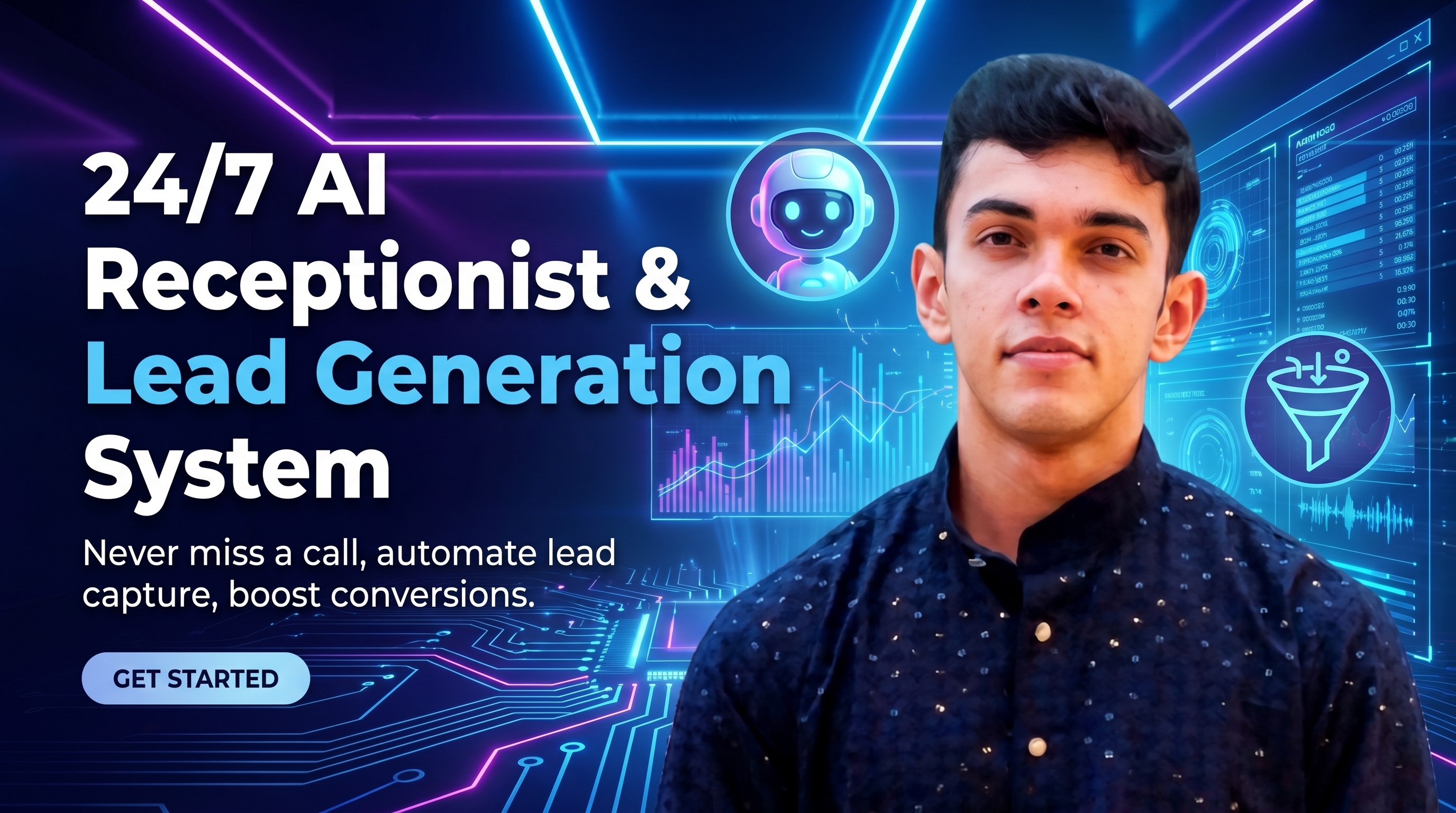 24/7 AI Receptionist & Lead Generation System